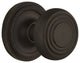 Rope Rosette Passage Deco Door Knob, Oil-Rubbed Bronze