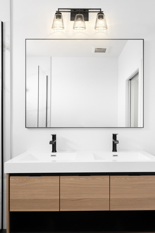 Z-LITE 3-Light Vanity, Matte Black