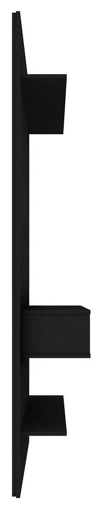 Libra Long Floating 45.35 Entertainment Center in Black