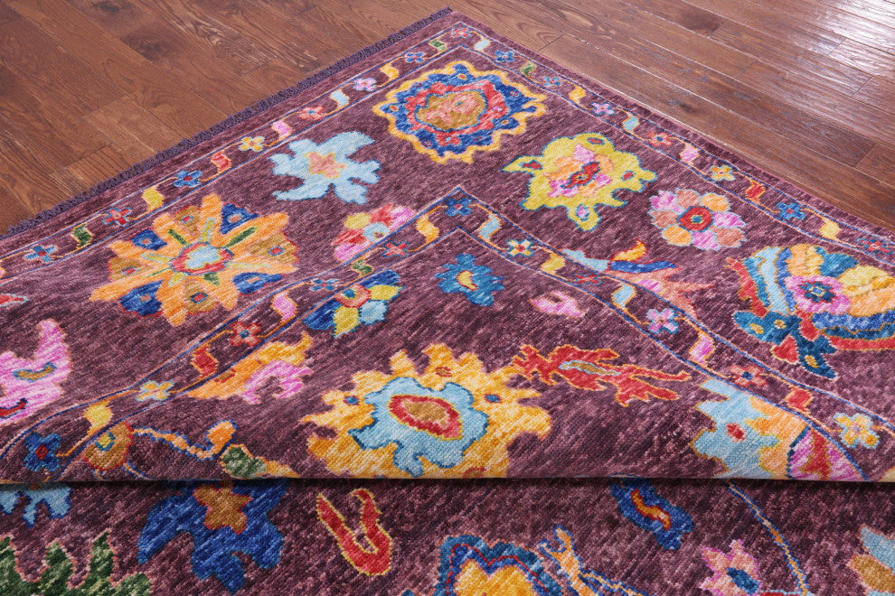 10' 0" X 13' 9" Hand Knotted Turkish Oushak Wool Rug - Q16100