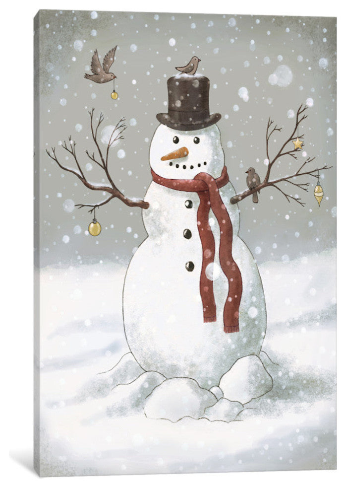 "Christmas Snowman" by Terry Fan, 26x18x1.5
