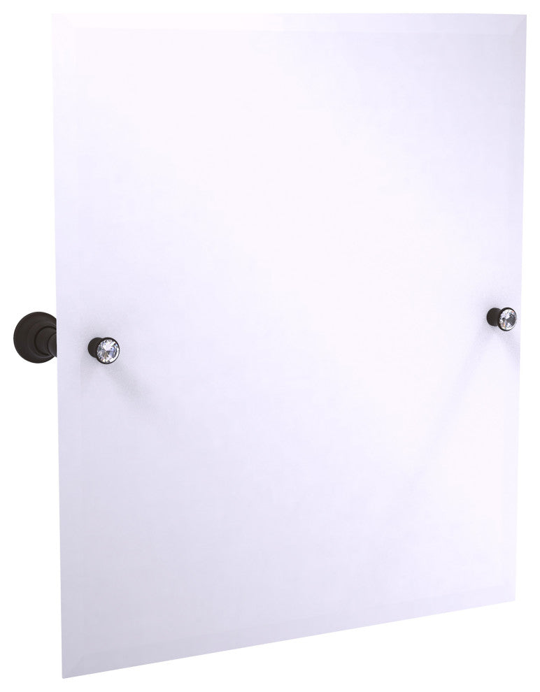 Carolina Crystal Frameless Tilt Mirror with Beveled Edge, Oil Rubbed Bronze