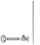 Toilet Kit - 1/2" Ips X 3/8" Od X 20" Flat Head In Oil Rubbed Bronze, Satin Nickel