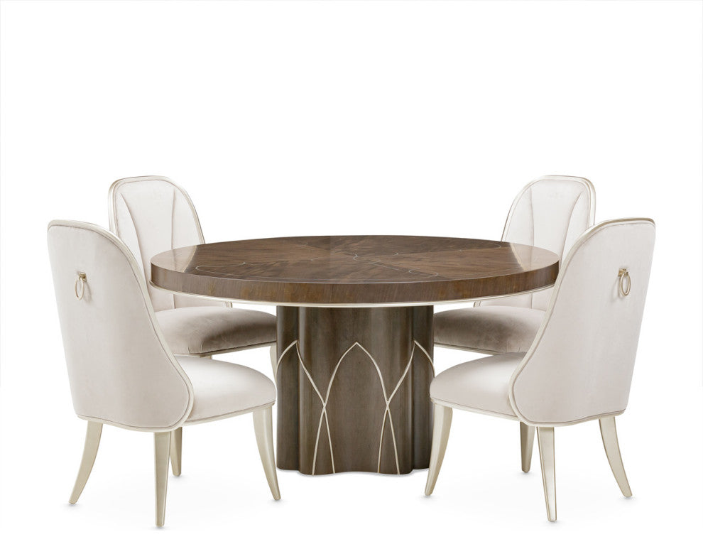 Villa Cherie Round Dining Table - Hazelnut