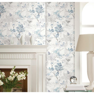 Spring Cherry Blossoms Peel & Stick Wallpaper