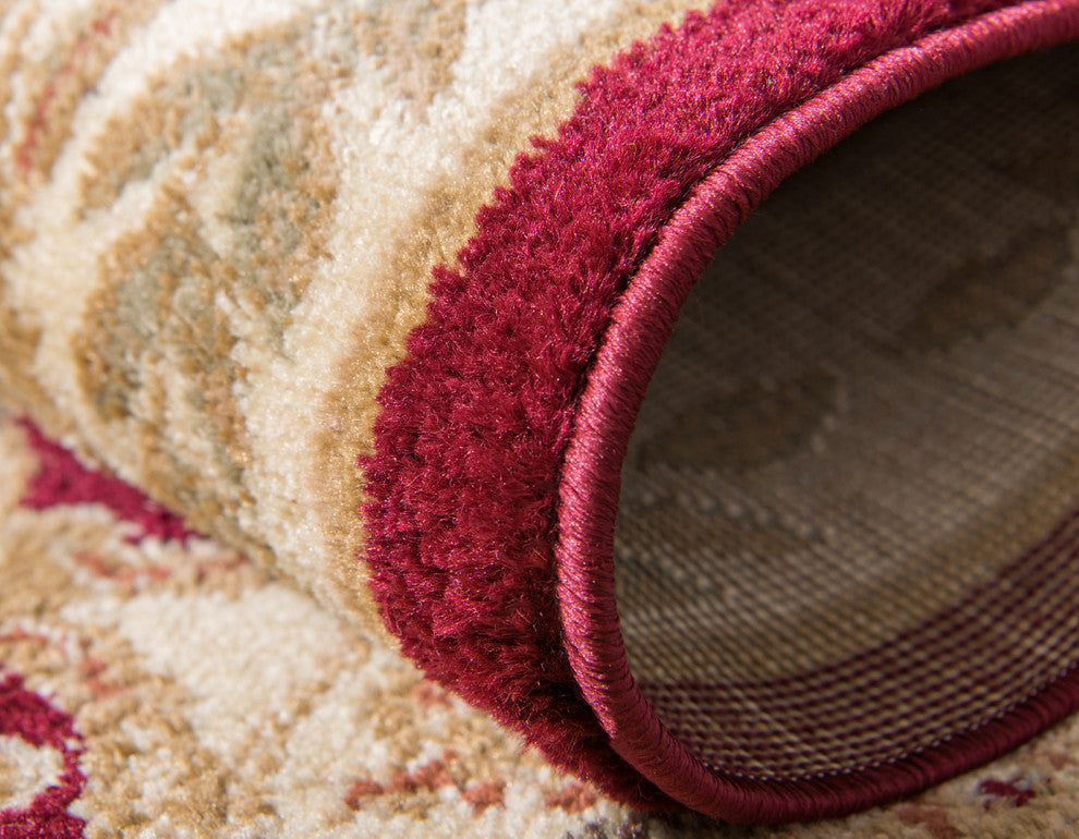 Unique Loom Red Leon Versailles 4' 0 x 6' 0 Area Rug