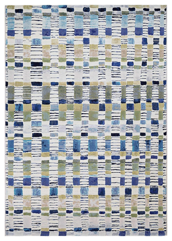 Couristan Easton Surrey Area Rug, Bone-Multi, 5''3"x7''6"