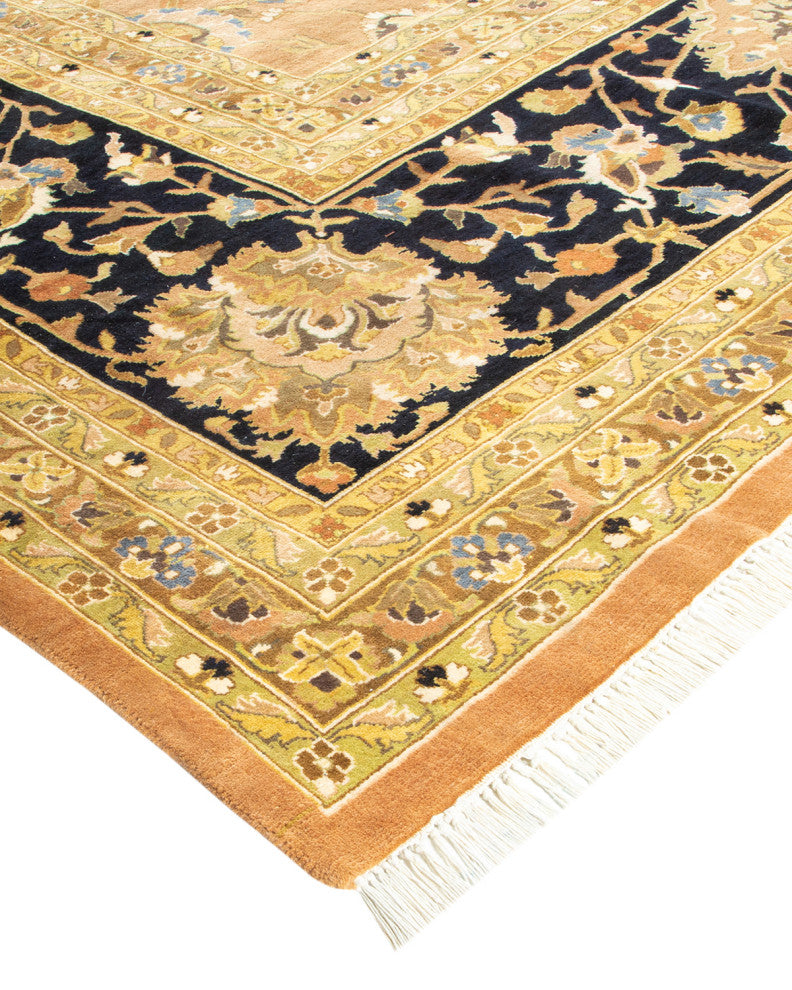 Mogul, One-of-a-Kind Hand-Knotted Area Rug Yellow, 10' 0 x 14' 3