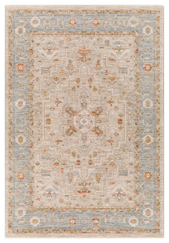 Avant Garde AVT-2316 Traditional Olive/Blue 5'x7'5" Area Rug