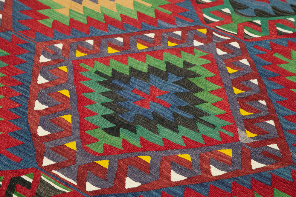 Rug N Carpet - Handwoven Turkish 5' 9'' x 10' 2'' Vintage Kilim Rug