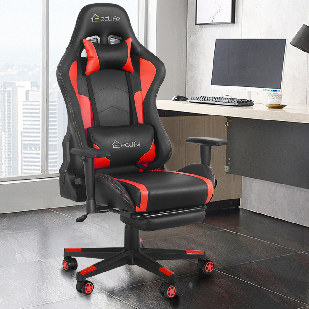 Massage Gaming Chair, Red