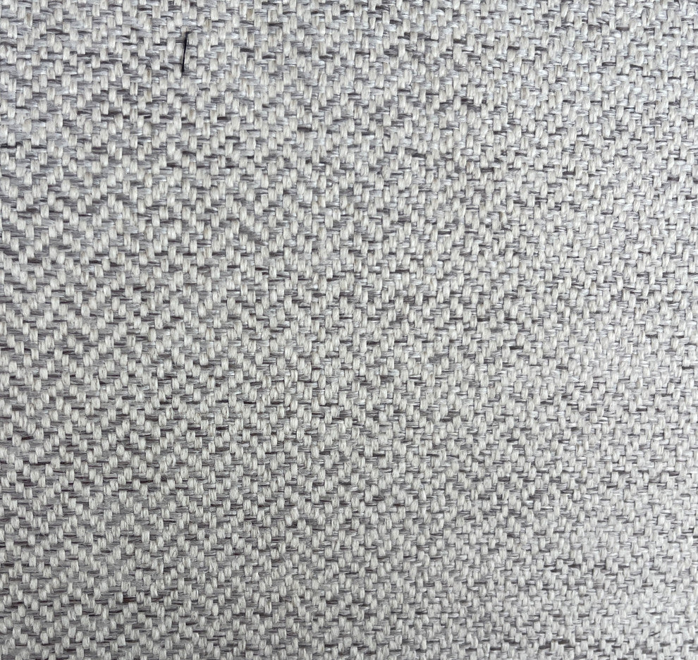 Ezra Chair - Coffee finish with platinum fabric
