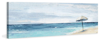 "Umbrella, a Sandbar" Painting Print on Wrapped Canvas