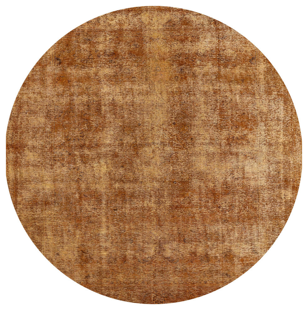 Ahgly Company Indoor Round Mid-Century Modern Area Rugs, 4' Round