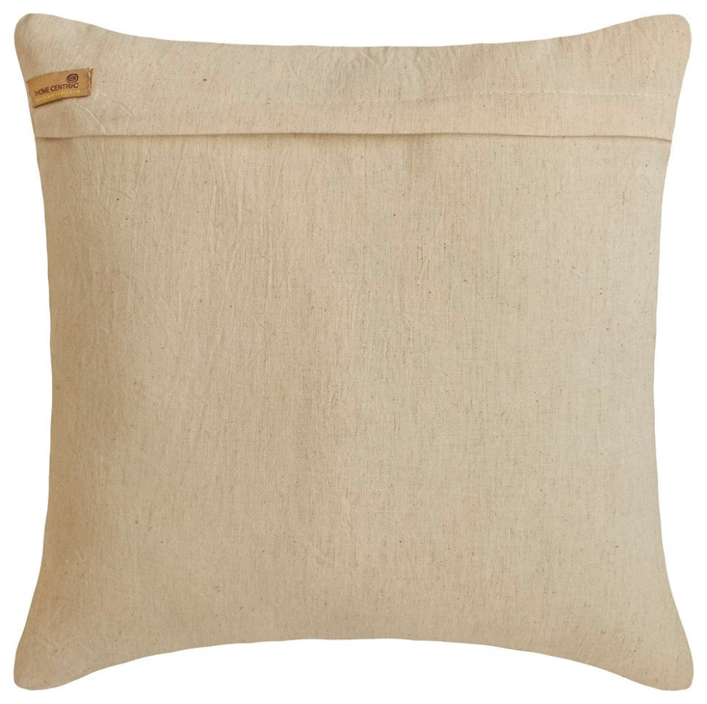 Beige Gold Jute Faux Leather, Cushion Cover 26"x26" Pillow Cover - Acland
