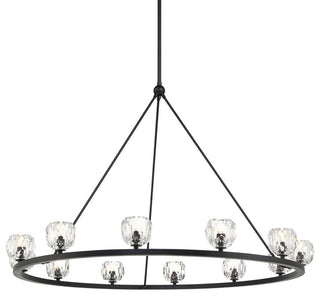 Crystorama Lighting Group ARA-10266 Aragon 12 Light 48"W LED - Matte Black