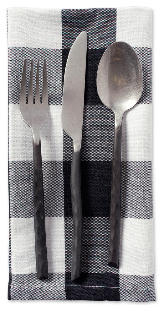 DII Black Buffalo Check Napkin, Set of 6