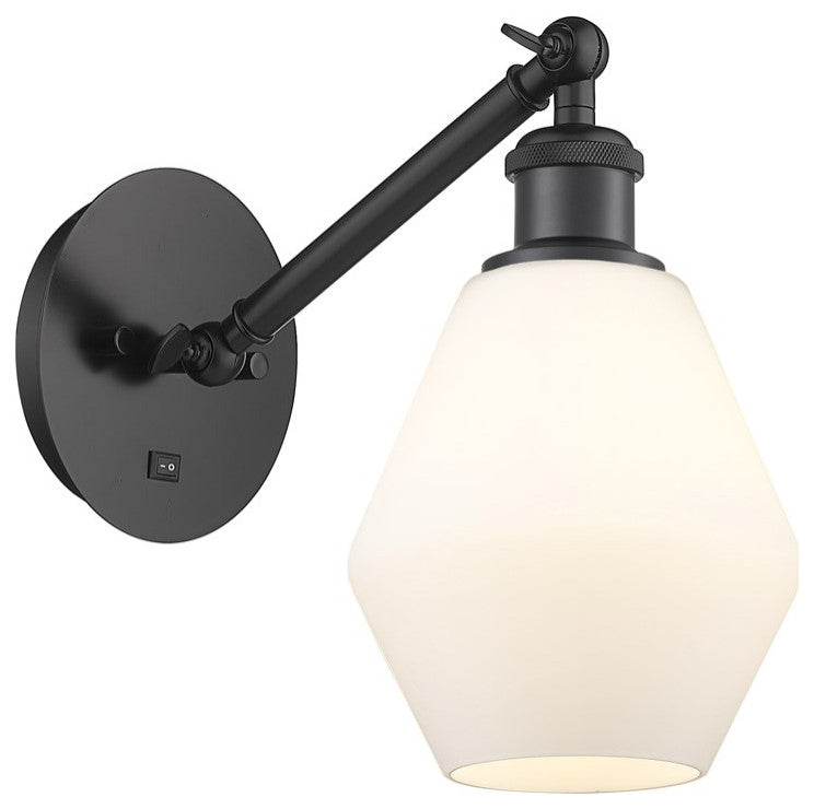 Innovations 317-1W-BK-G651-6-LED 1-Light Sconce, Matte Black