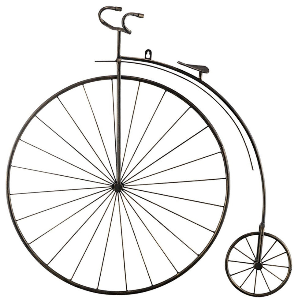 Victorian Bicycle Wall Hanging, 2-Piece Set