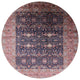 Ahgly Company Indoor Round Mid-Century Modern Area Rugs, 4' Round