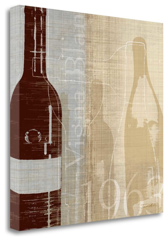 "Bordeaux II" By Tandi Venter,Ready to Hang Giclee Print on Gallery Wrap Canvas