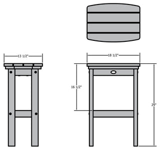 Lehigh Bar Height Stool, Weathered Acorn