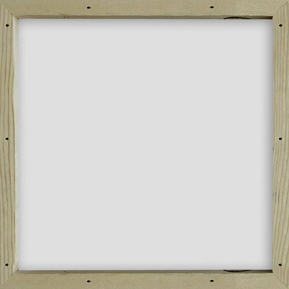 "Blue Verticals" Painting Print on Brushed Aluminum, 48"x48"