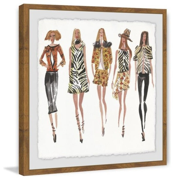 "Animal Style" Framed Painting Print, 24"x24"