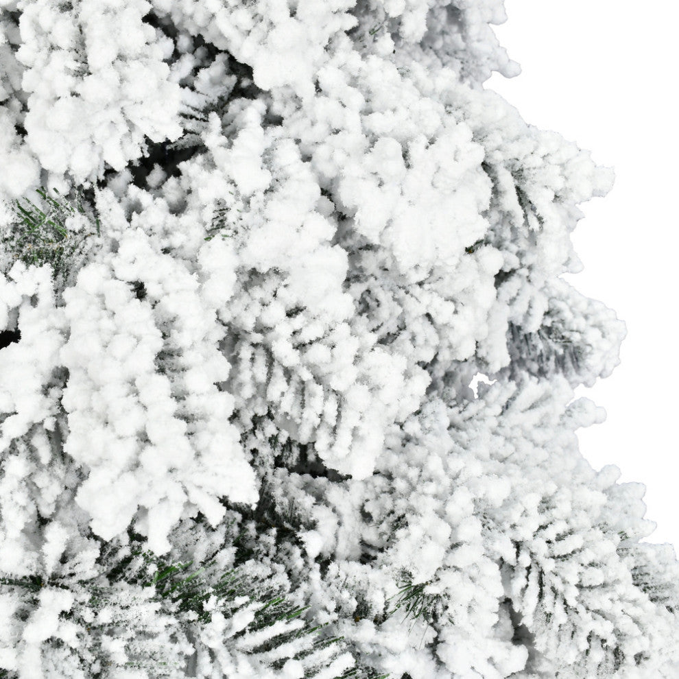 Vickerman Flocked Spruce, Unlit, 4'