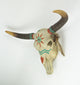 Native Spirit Southwestern Design Steer Skull Wall Hanging Hand Painted Accents