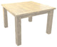 Barnwood Style Timber Peg Extension Table, Frost, 4-Leaf 42" X 90"