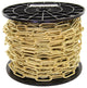 RCH Hardware Steel Standard Link Chandelier Chain, 65 Reel, Polished Brass, U40