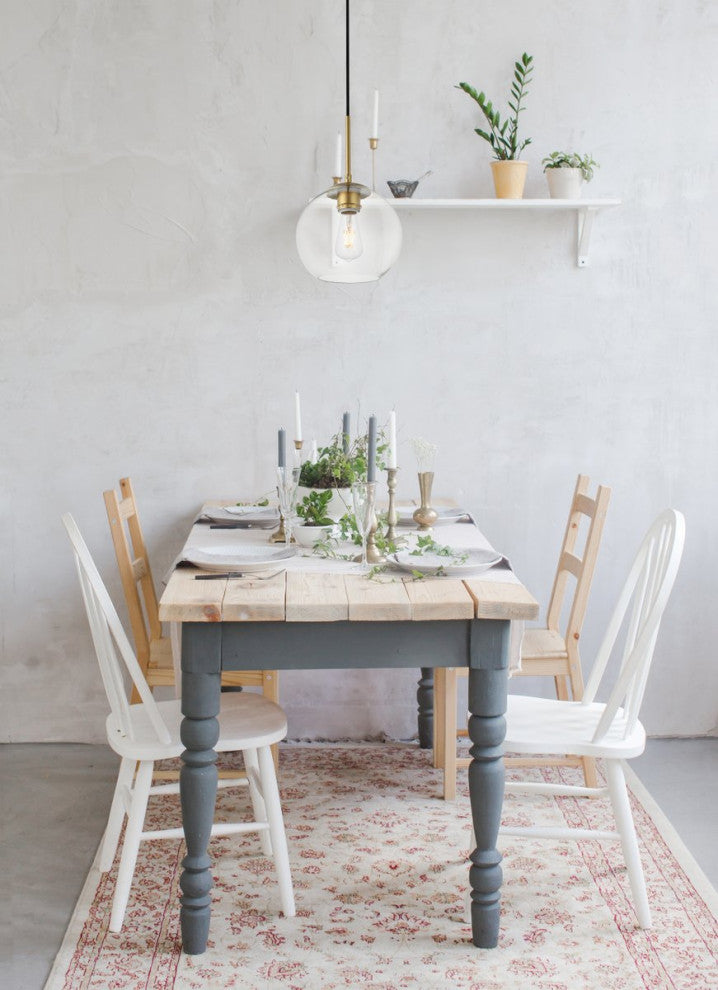 Midcentury Modern Brass And Clear 1-Light Pendant