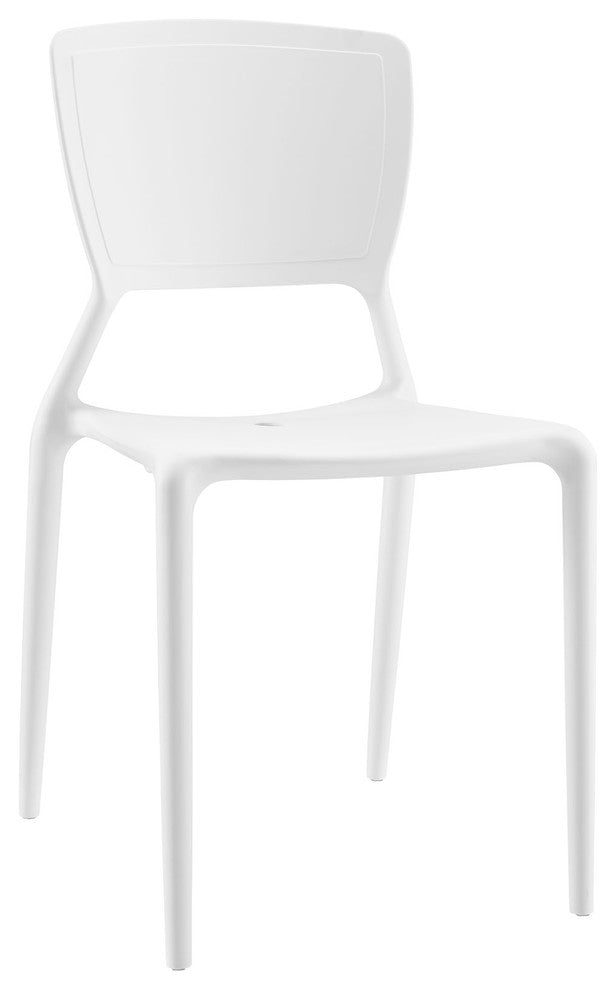 Modern White Fine Dining Side Chair