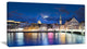Scenic Panorama of Old Town, Landscape Canvas Art Print, 32"x16"