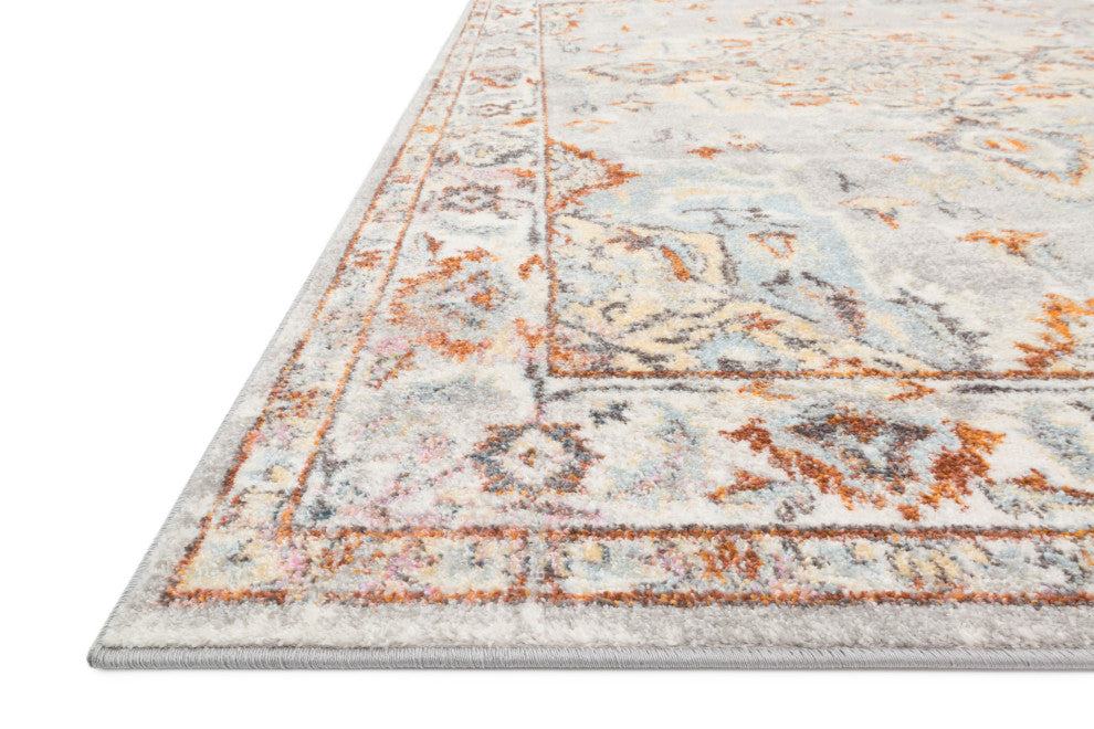 Clara Rug, Gray and Ivory, 1'6"x1'6" Sample Swatch