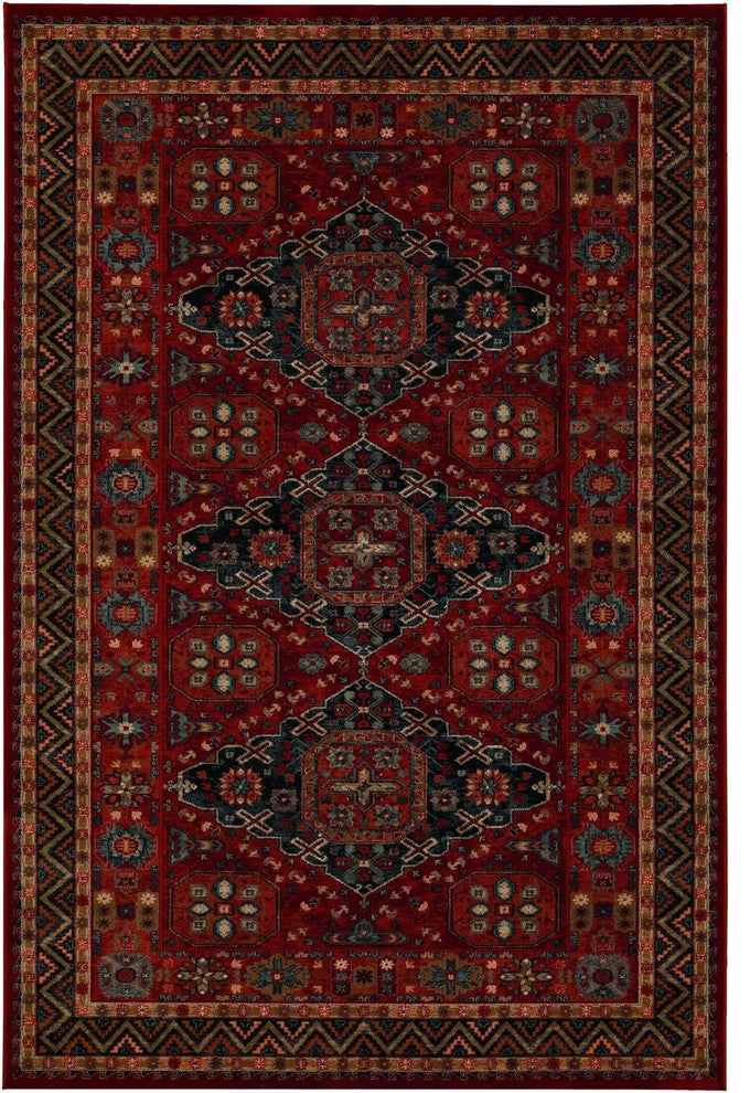 Couristan Old World Classics Kashkai Area Rug, Burgundy, 7'10" x 11'2"