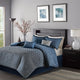 Madison Park Biloxi 7 Piece Comforter Set in Navy