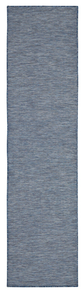 Nourison Positano Contemporary Area Rug, Navy Blue, 2'2"x8' Runner