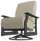 St. Catherine Deep Seat Outdoor Swivel Rocker, Huskie/Graphite
