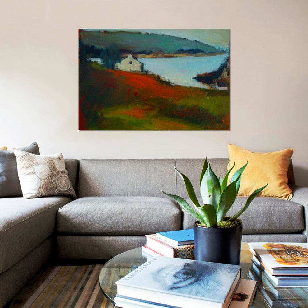 "By The Water I" by Eddie Barbini, Canvas Print, 26"x18"