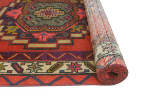 Fine Vintage Distressed Bamshad Rust/Beige Runner, 3'6x12'7