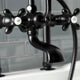 AE109T0 Deck Mount Clawfoot Tub Faucet, Matte Black