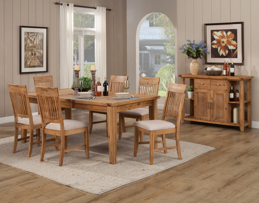Aspen Set of 2 Side Chair, Antique Natural