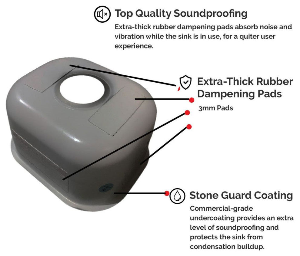 Italia Kitchen Series 10" Undermount Stainless Steel Bar Sink