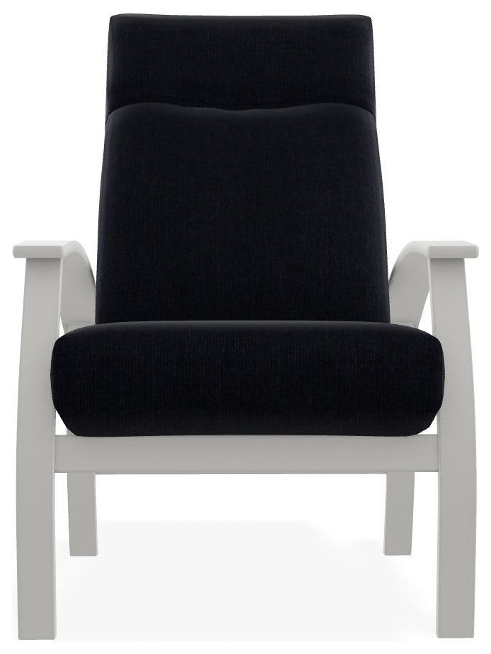 Belle Isle Cushion Outdoor Adjustable Back Chair, Indigo/Snow