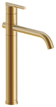 Parma Single Handle Vessel Filler w/ Metal Grid Strainer Chrome, Brushed Bronze