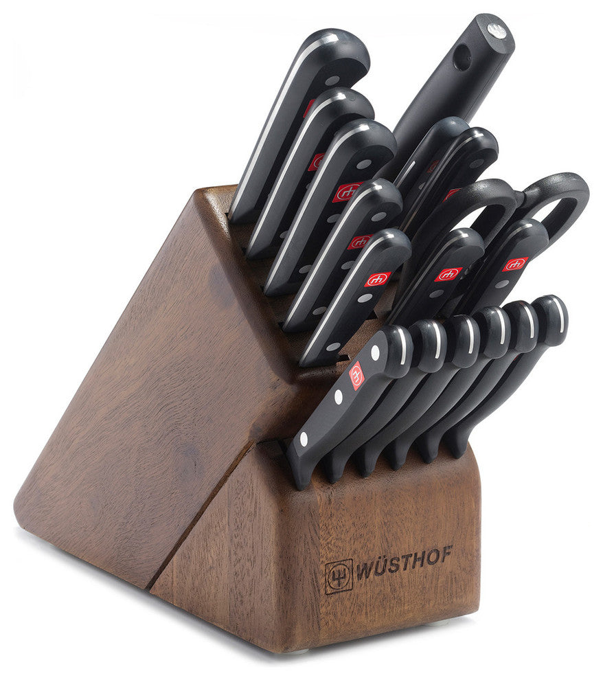 Wusthof Gourmet - 18 Pc. Promo Block Set - Walnut