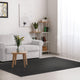 Calais Solid Indoor/Outdoor Rug, Charcoal, 7'6"x9'6"