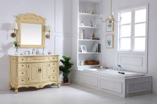 Bathroom Vanity, Light Antique Beige, 48", Single Sink